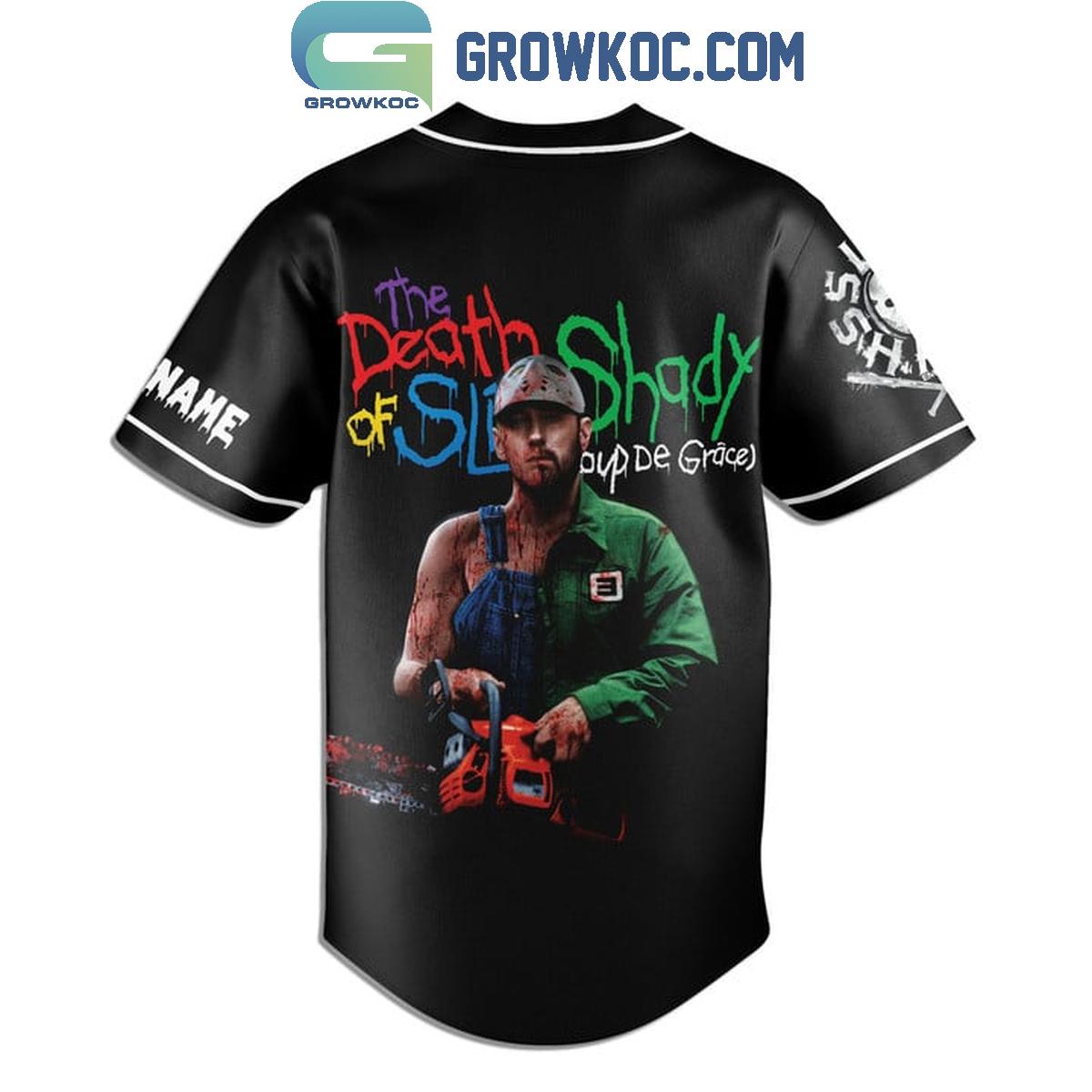 Eminem Coup De Grace Slim Shady Personalized Baseball Jersey