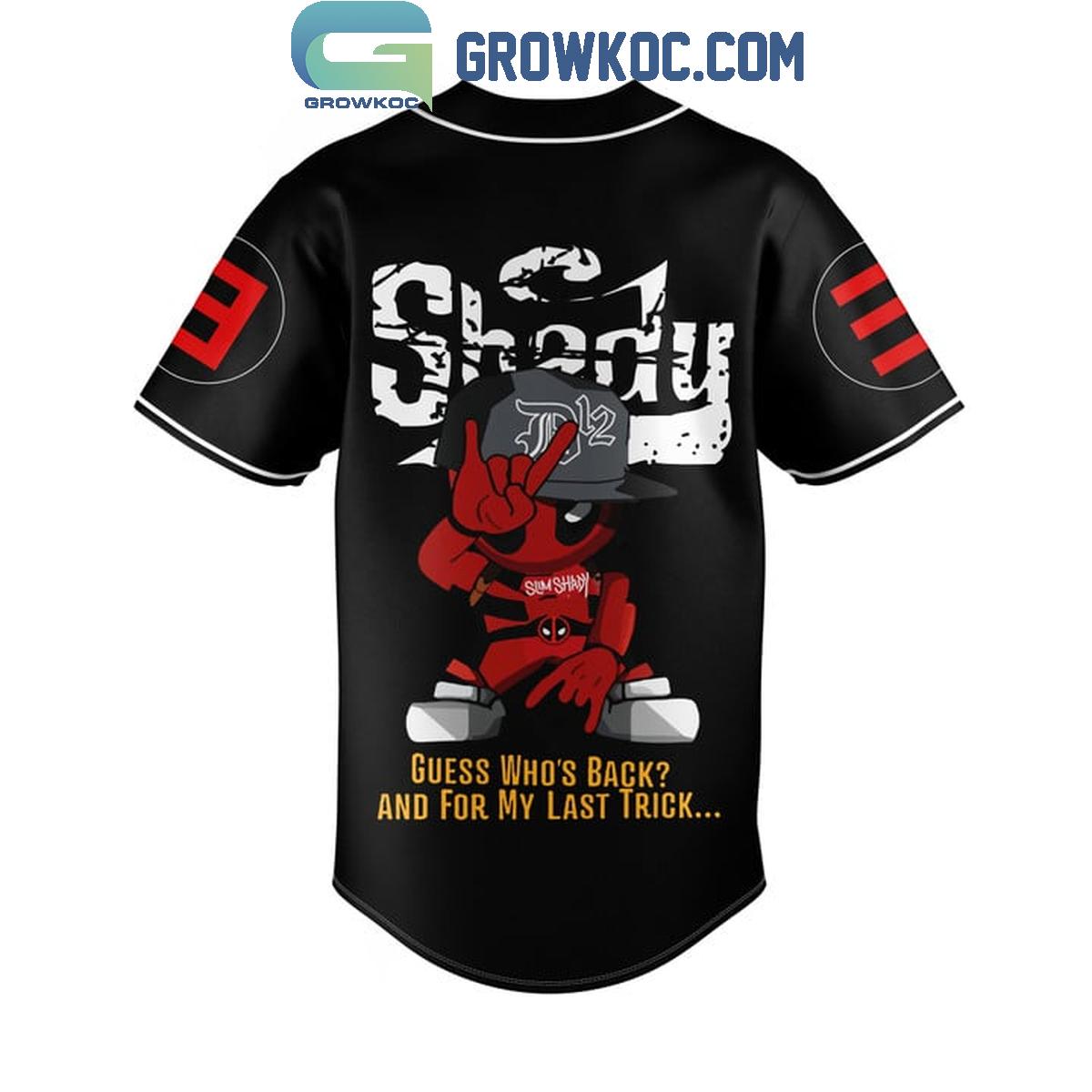 Eminem Deadpool Guess Who’s Back For The Last Trick Personalized Baseball Jersey