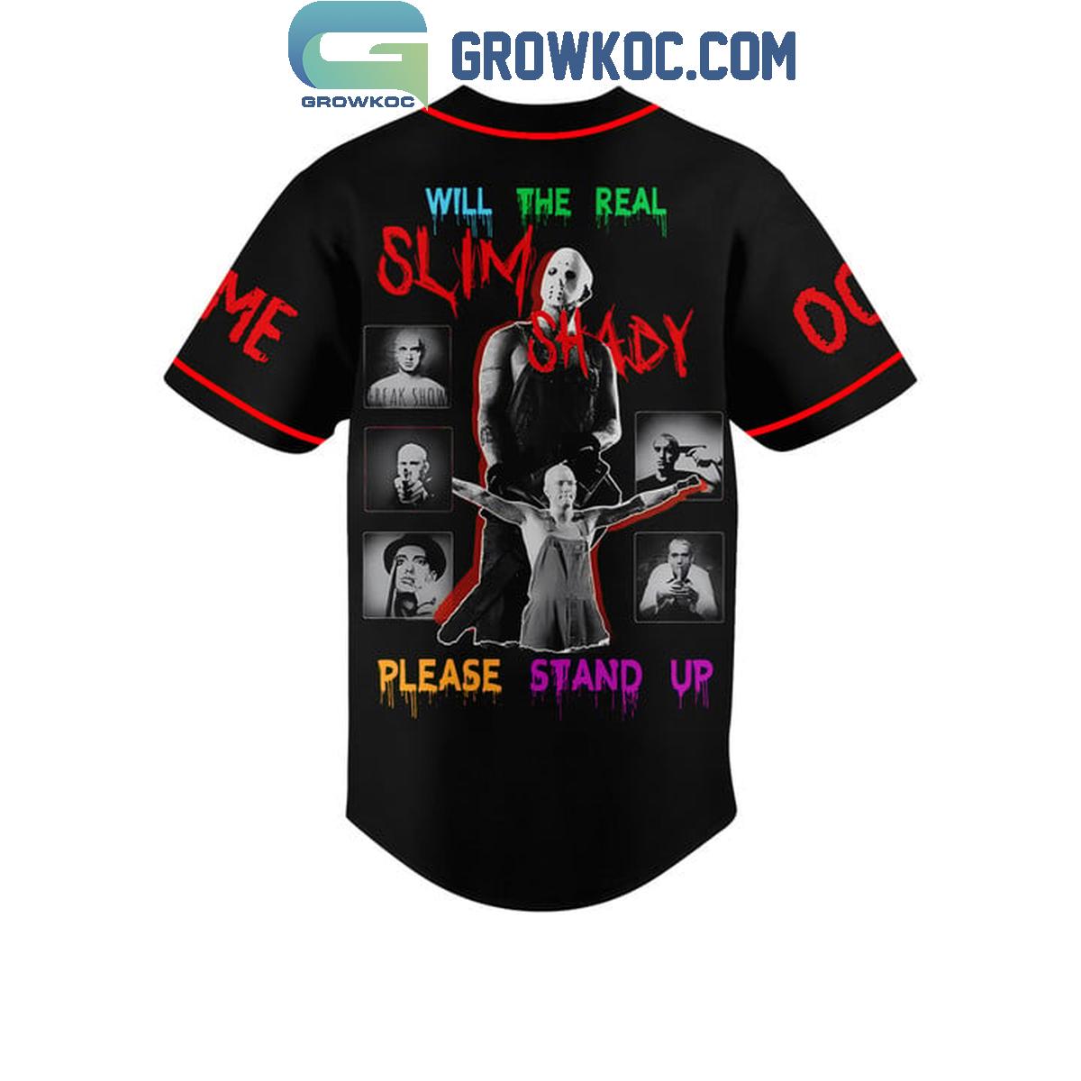 Eminem Real Slim Shady Please Stand Up Personalized Baseball Jersey