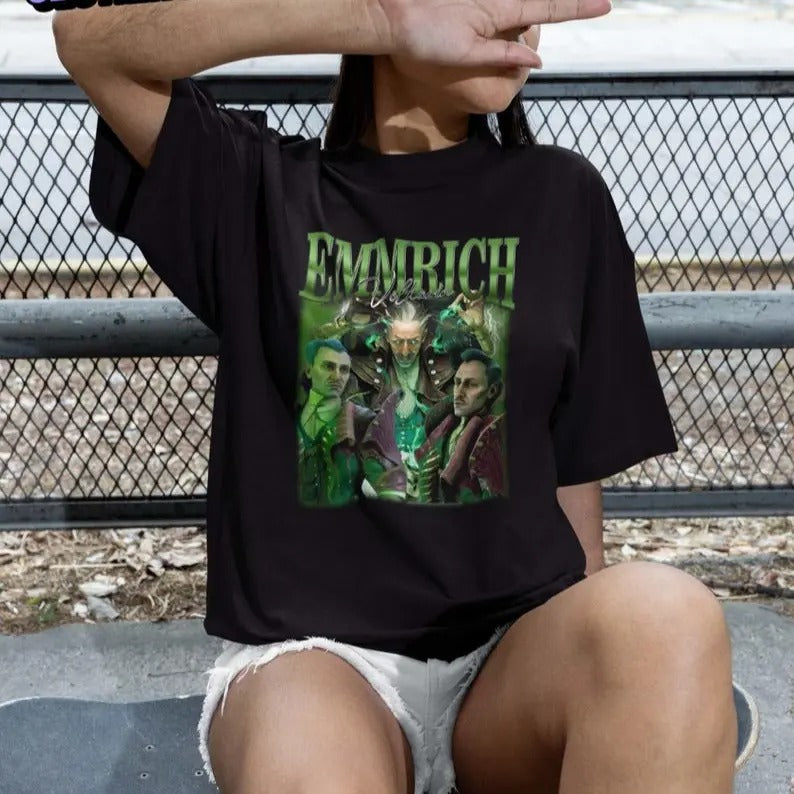 Emmrich Volkarin Bootleg Shirt, Dragon Age Veilguard, Gamer Shirt, Fantasy Tee, Gaming Apparel, Dragon Age Veilguard...