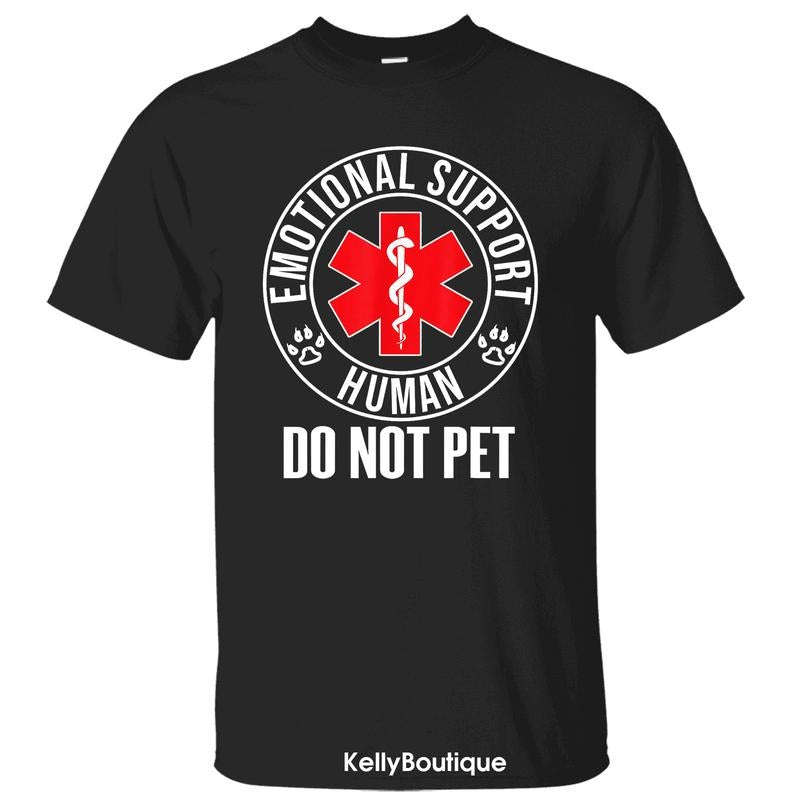 Emotional Support Human Do Not Pet Shirt, I'm My Dogs Emotional Support Person Shirt, Service Dog Love Unisex Classic...