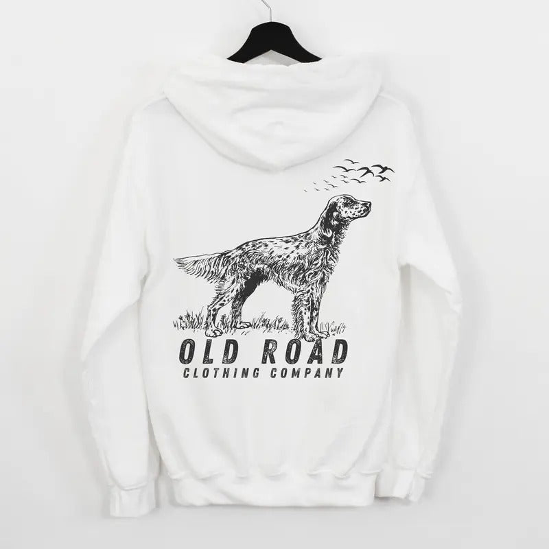 English Setter T-shirt Bird Hunting T-shirt Bird Dog Shirt Gifts For Hunters Working Setter Dog English Setter Hoodie...