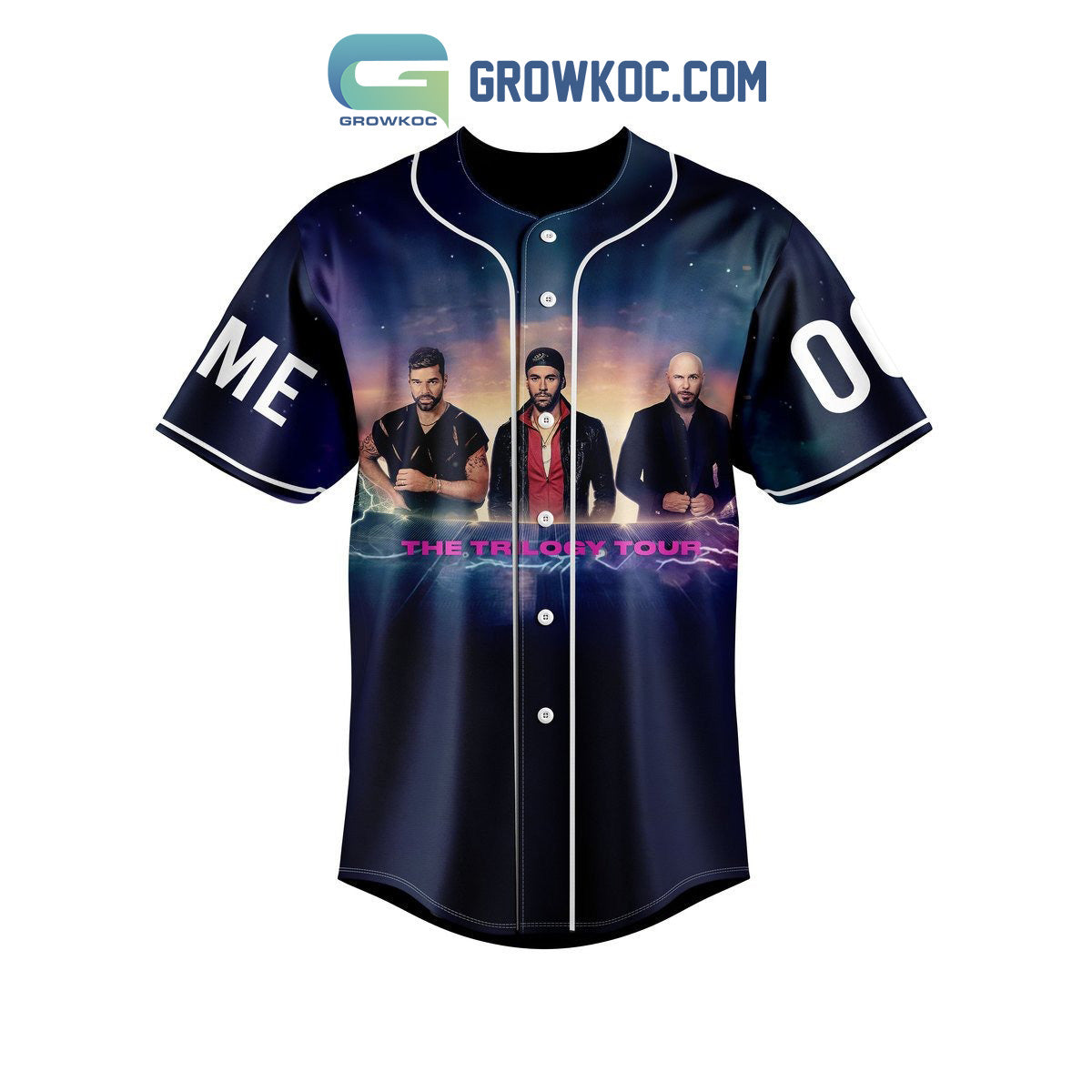 Enrique Iglesias Pitbull Ricky Tour 2024 Personalized Baseball Jersey