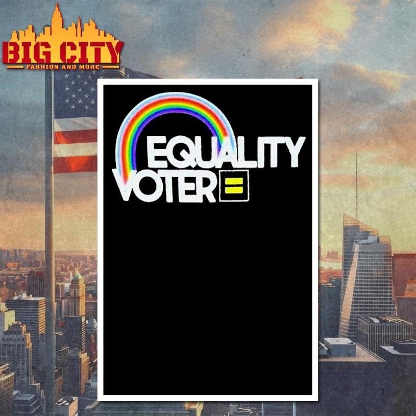 Equality Voter Rainbow Human Rights Campaign Shirt