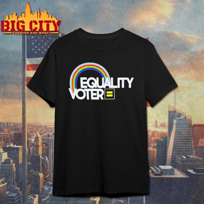 Equality Voter Rainbow Human Rights Campaign Shirt