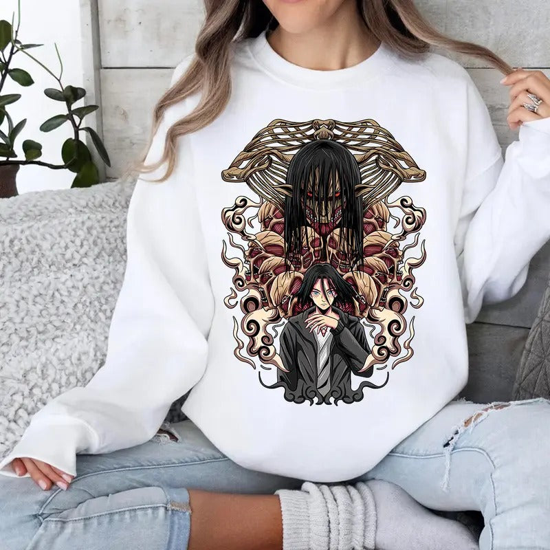 Eren Yeager Anime Unisex T-Shirt, Sweatshirt, Hoodie | WearSparks.com