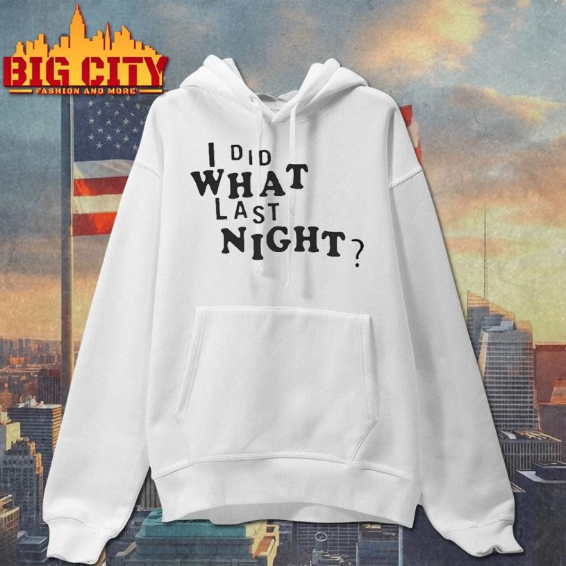 Erl I Did What Last Night Ringer Shirt