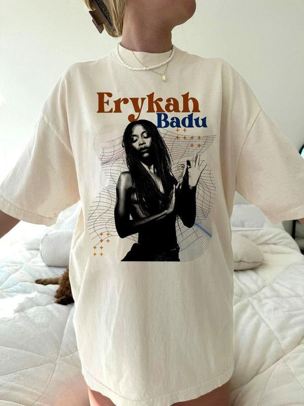 Erykah Badu Graphic tour Shirt, Erykah Badu concert shirt, Erykah Badu shirt Cotton Fit Hoodie, Sweatshirt | WearSparks.com