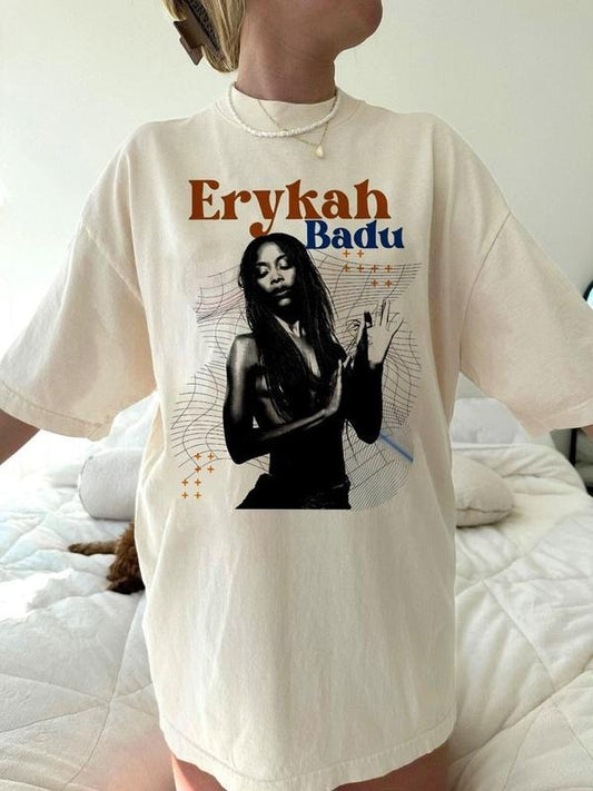 Erykah Badu Graphic tour Shirt, Erykah Badu concert shirt, Erykah Badu shirt Cotton Fit Hoodie, Sweatshirt | WearSparks.com