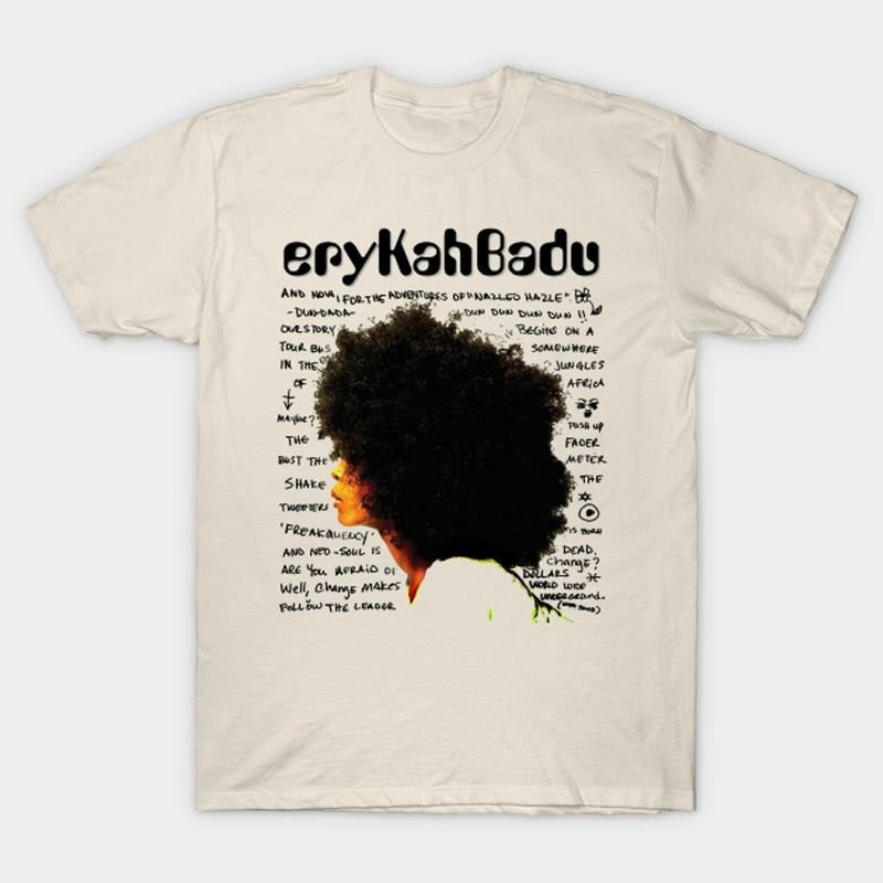 Erykah badu - Erykah Badu - T-Shirt, Gift for her, Gift for him Cotton Menswear Cotton Menswear Cotton Menswear Hoodie,...