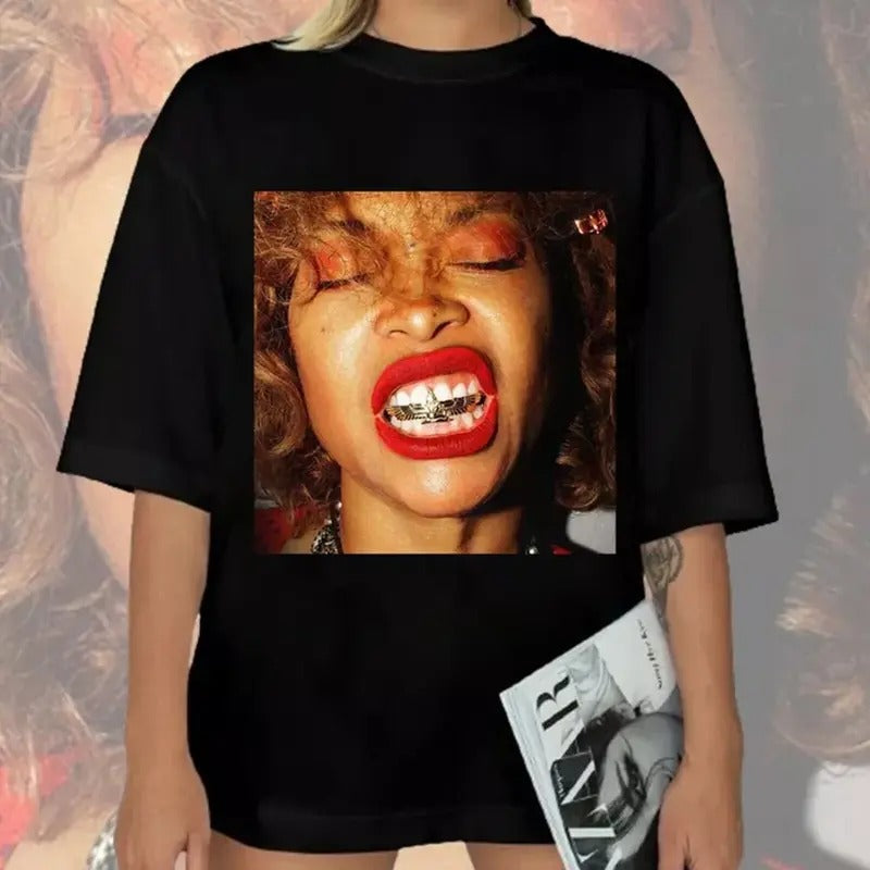 Erykah badu unisex Shirt Cotton Men Women T-Shirt Crewneck Top Womenswear Tshirt Hoodie, Sweatshirt | WearSparks.com