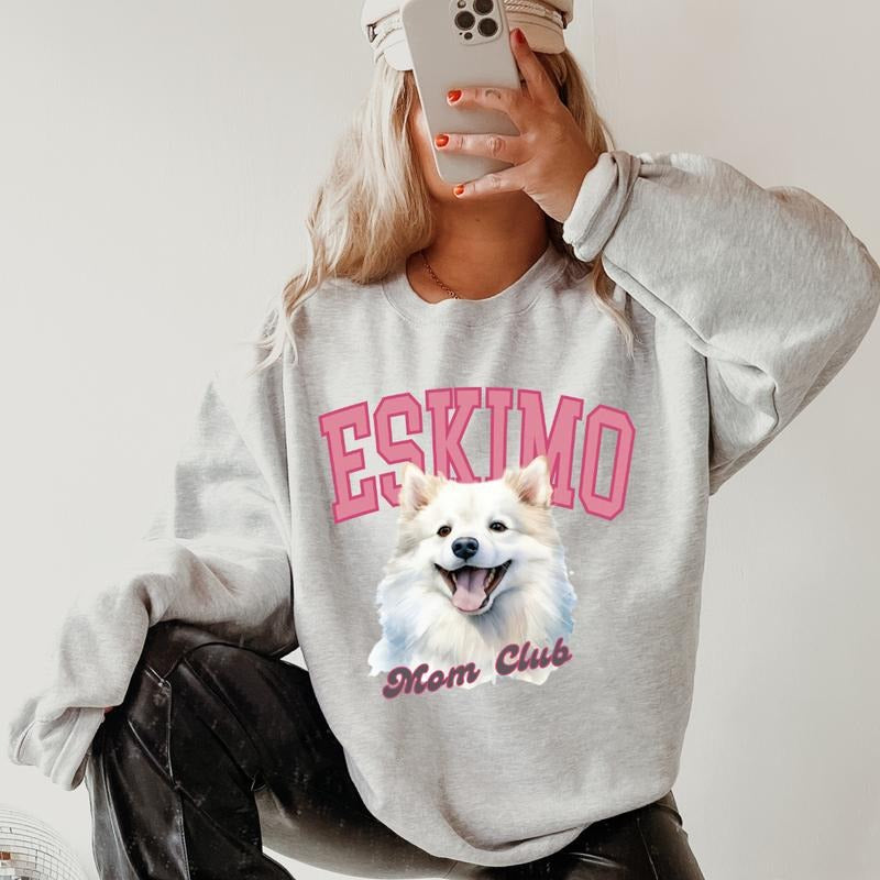 Eskimo Mom Club Sweatshirt ~ Sweatshirt Unisex Apparel Relaxed Fit Printed in the USA Clothing Womenswear Casual and...
