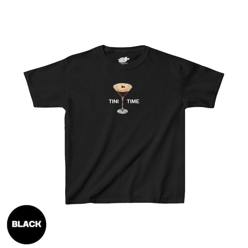 Espresso Martini Baby Tee Y2K 90S Aesthetic Vintage Graphic Baby Tee Tini Time Espresso Shirt Cute Baby Tee Espresso...