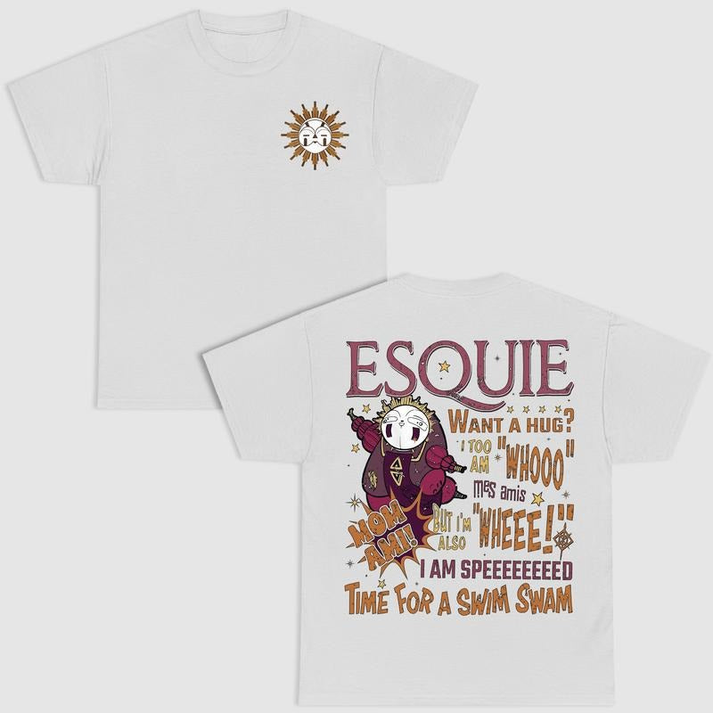 Esquie Cute shirt, Esquie Clair Obscur Expedition 33 Shirt, Fantassy Adventure shirt, Rpg Gamer Tee, Rpg Turn Based...