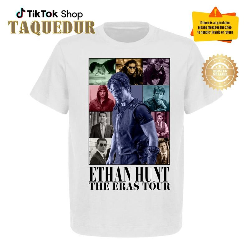 Ethan Hunt Shirt, Tom Cruise Shirt, Mission Impossible Tee, Movie Cotton Graphic Unisex Tee Hoodie, Sweatshirt