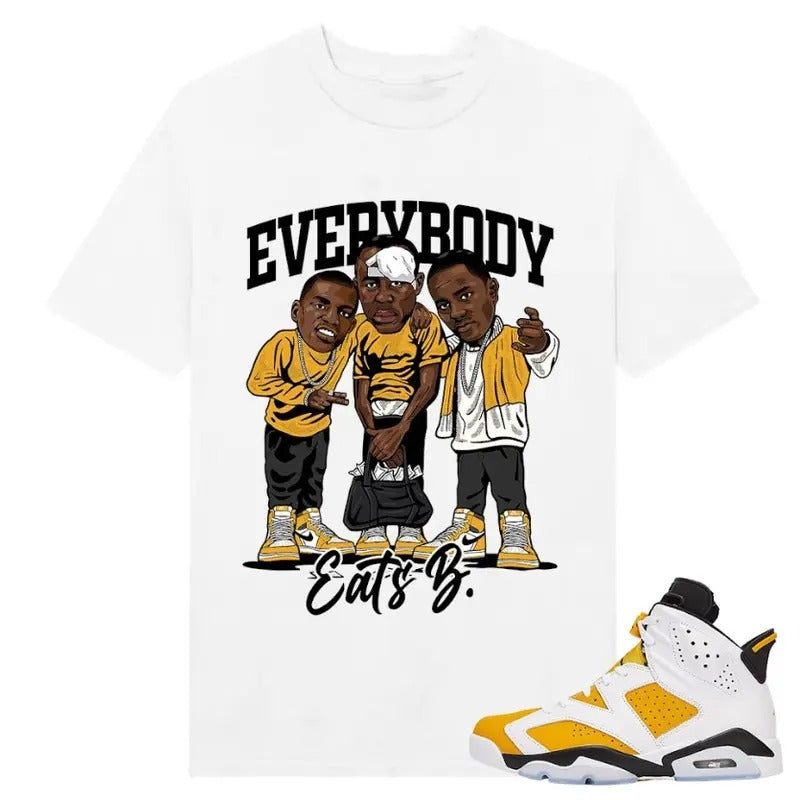 Everybody Eats B Tshirt, Shirt match Sneaker Classic Cotton Hoodie, Sweatshirt | WearSparks.com