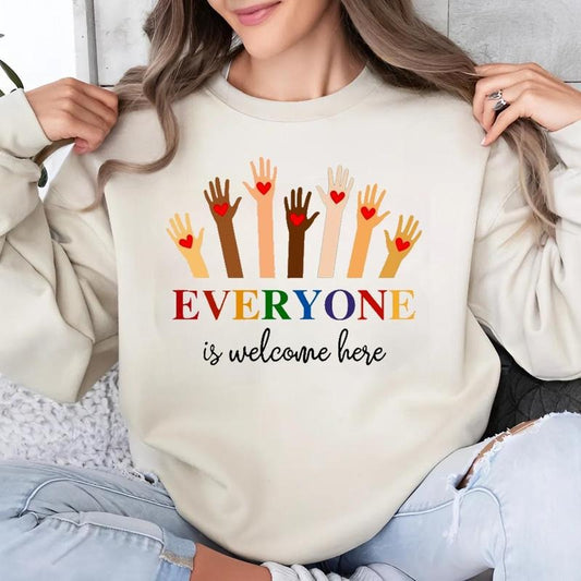 Everyone Is Welcome Here Equality T-Shirt, Idaho Teacher Equality Tee, Inclusion & Diversity Graphic Shirt, Gift For...