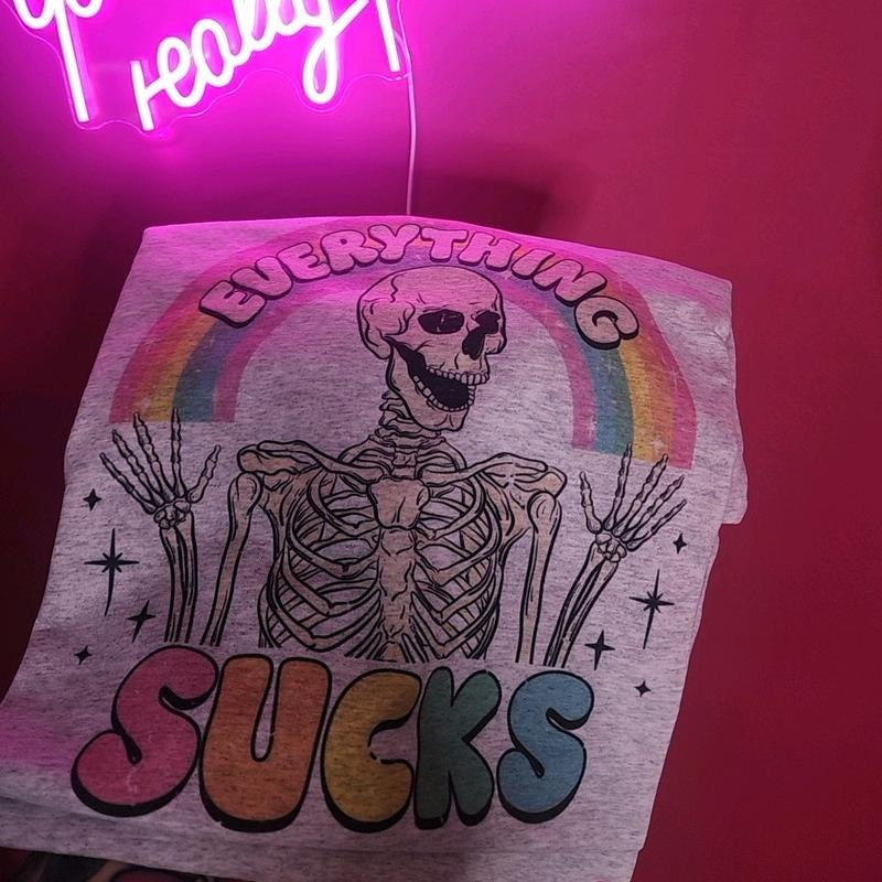 Everything Sucks Graphic Tee Hoodie, Sweatshirt | WearSparks.com