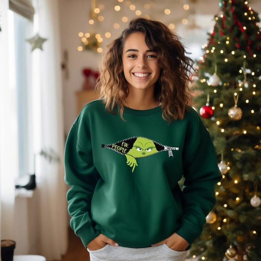 Ew People Sweatshirt, Funny Christmas Shirt, Christmas Hoodie, Holiday Season Crewneck, Christmas Sweatshirt, Xmas...