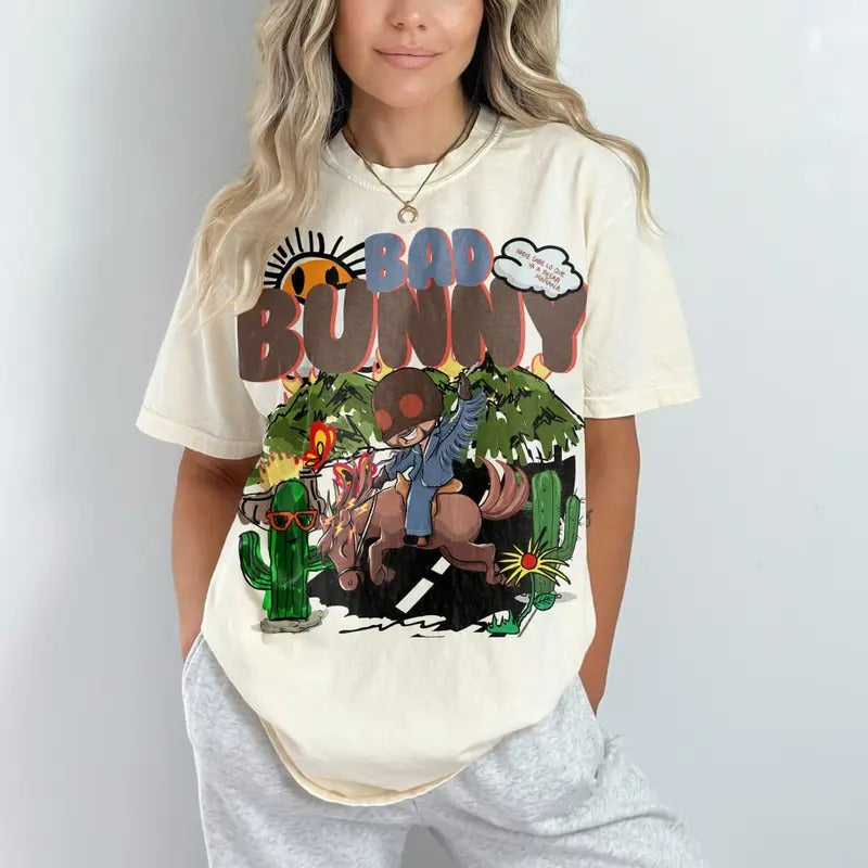 Exclusive Bad Bunny Concert Shirt, Nadie Sabe lo que va a pasar manana, Monaco Shirt, Most Wanted Tour Concert Shirt...