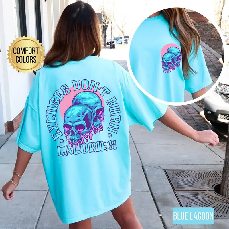 Excuses Don't Burn Calories Shirt s Gym Pump Cover Funny Gym Shirt Gym Rat Gift Weightlifting Shirt Gift For Gym Lover...