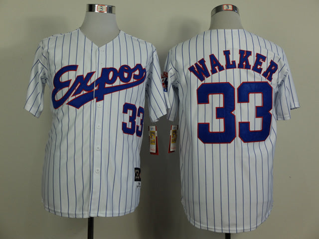 Expos 33 White Blue 1982 Retro