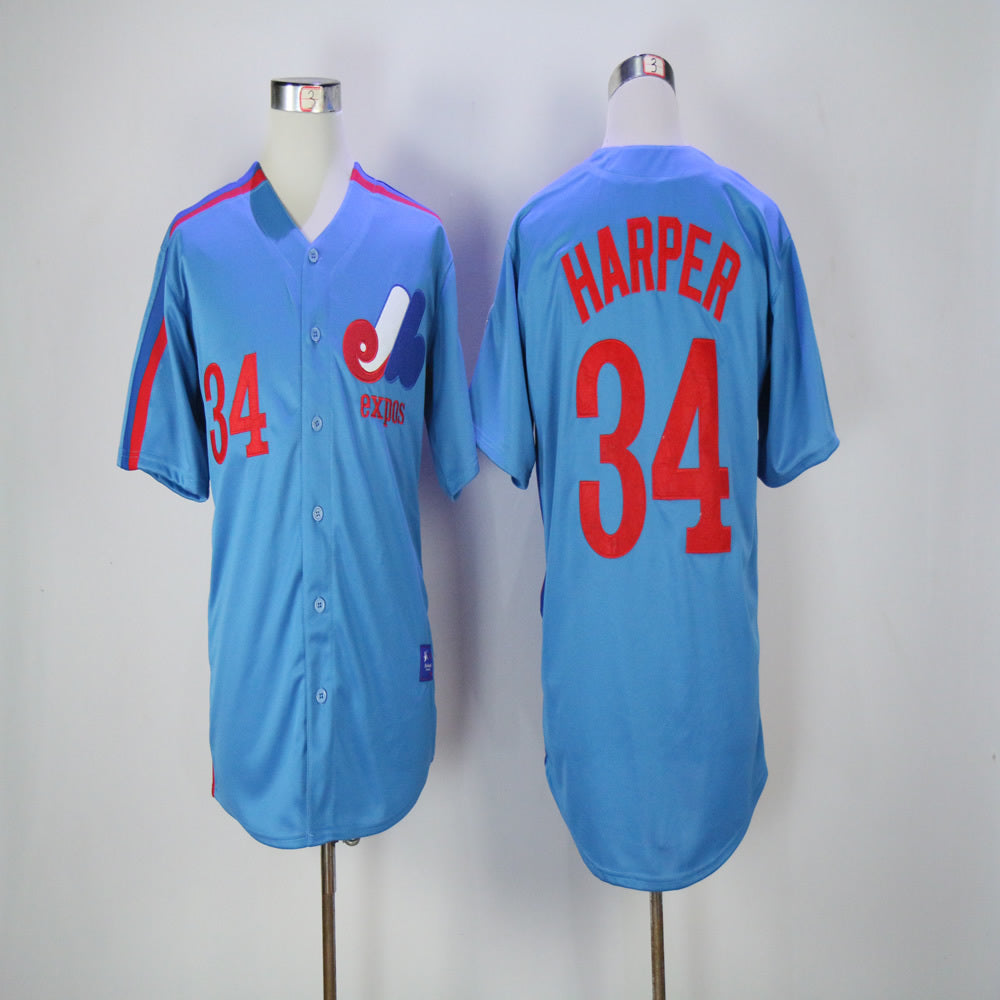 Expos 34 Blue Retro