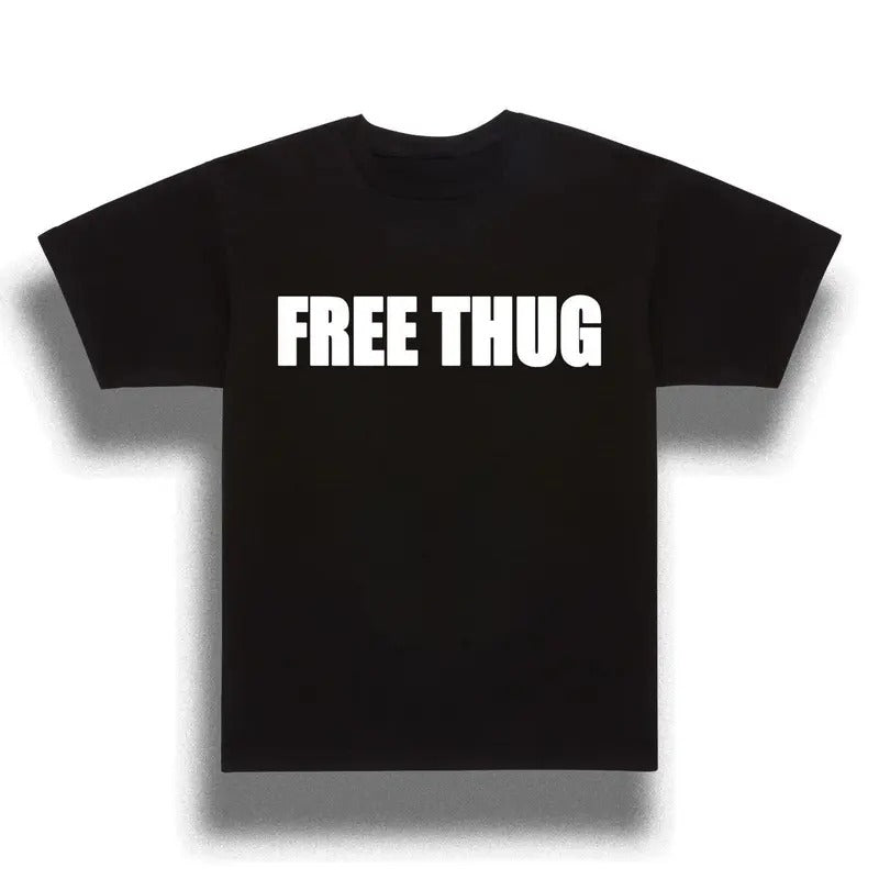 F.ree Thugg T-shirt,  Graphic Shirt, Old School 90s Throwback Tee Hoodie, Sweatshirt | WearSparks.com