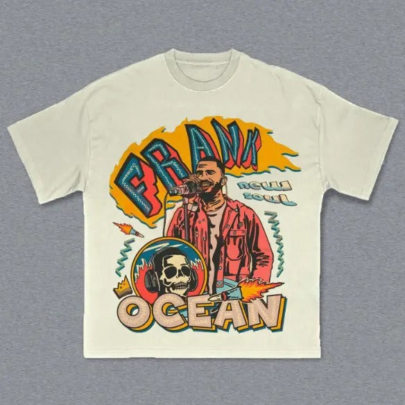 F.Ocean Skeleton T-Shirt, Blond Graphic Tee, Music Rap Tee, Hip Hop, R&B, Y2k, Unisex T-Shirt, Gift For Men Women...