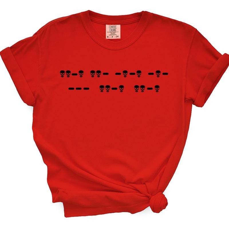 F*ck Off Morse Code TShirt For Women (Skulls) Hoodie, Sweatshirt | WearSparks.com