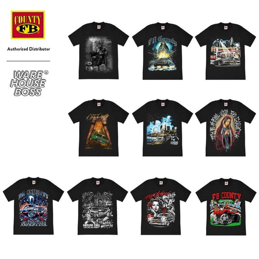 FBCOUNTY Men's Graphic Desgined Heavy Hard T Shirt FB COUNTY Plain Crew neck T Shirt Casual Cotton Tee Basic Hip Hop...