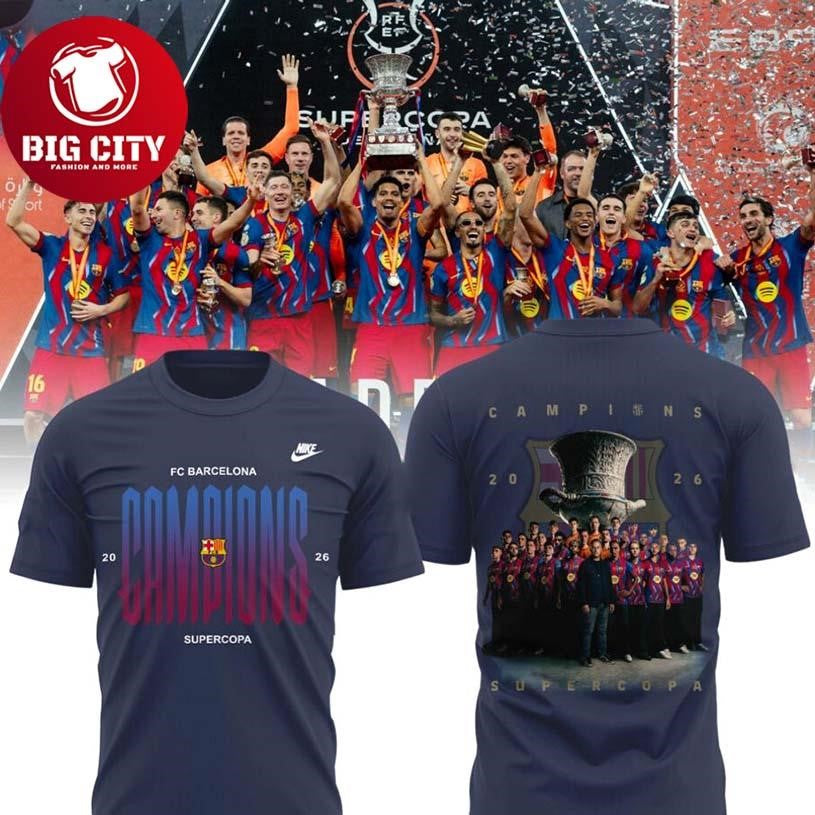 FC Barcelona Campions Supercopa 2026 Two Sided Shirt