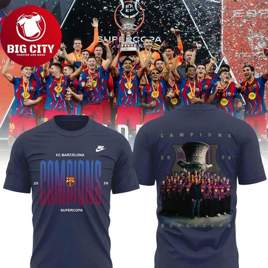 FC Barcelona Campions Supercopa 2026 Two Sided Shirt