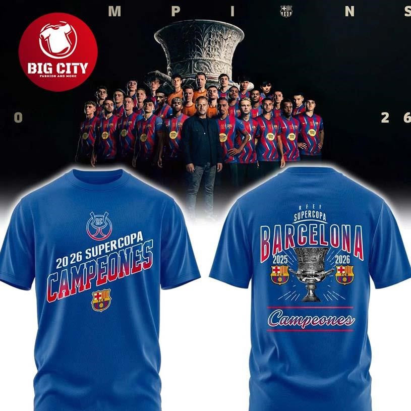 FC Barcelona Victory Winners Supercup 2026 LimitedTwo Sided Shirt