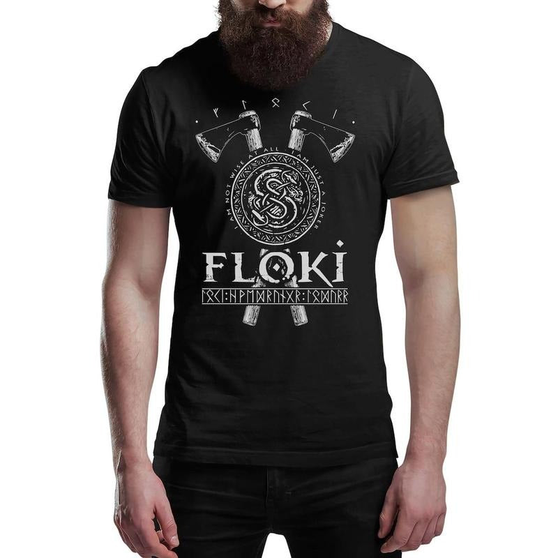 FLOKI Viking T-Shirt Victory Or Valhalla Tee Shirt Norway Norse Mythology Viking Shirt Unisex Warrior Hoodie, Sweatshirt