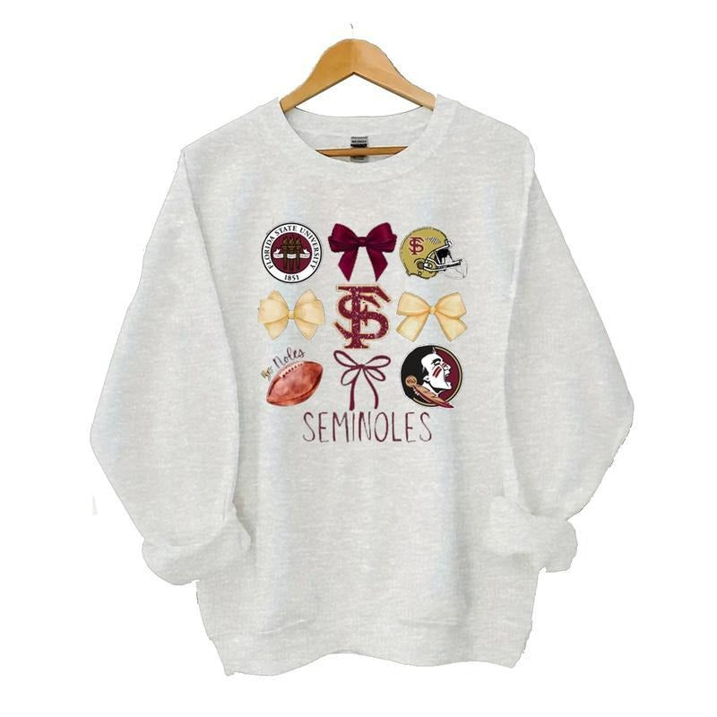 FSU Seminoles Football Sweatshirt, Florida State University football Sweatshirt Menswear football fan Hoodie Polyester,...