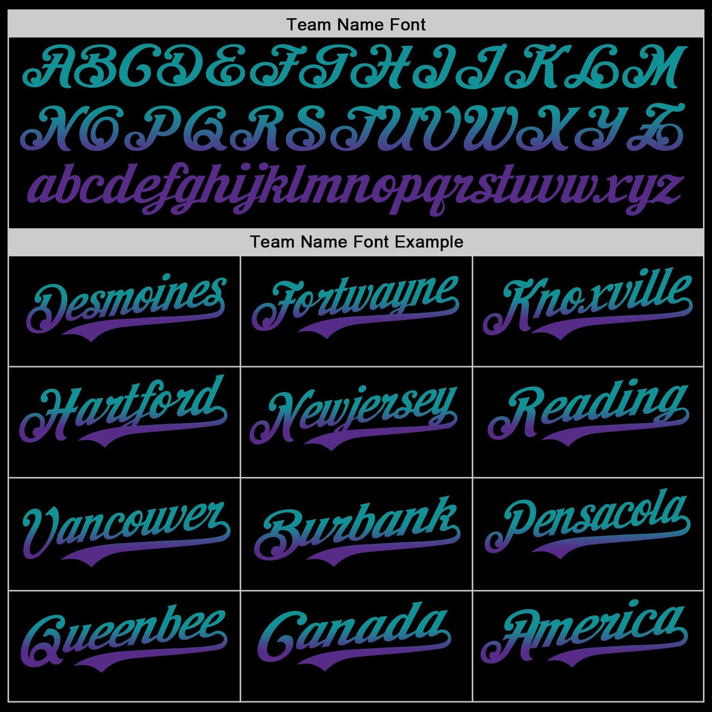 Custom Black Teal-Purple Authentic Fade Fashion Baseball Jersey