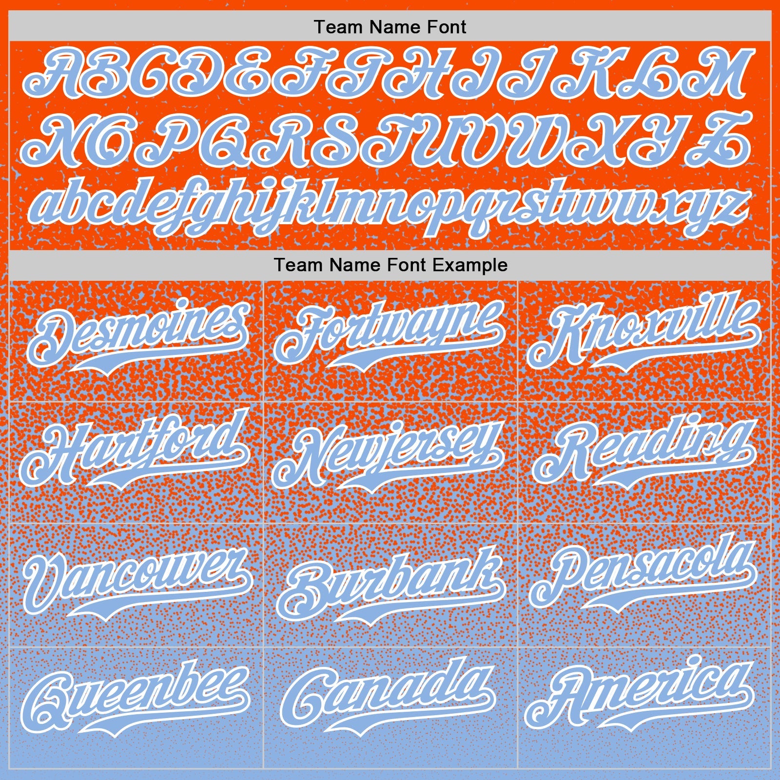 Custom Orange Light Blue-White Fade Fashion Speckle Authentic Baseball Jersey