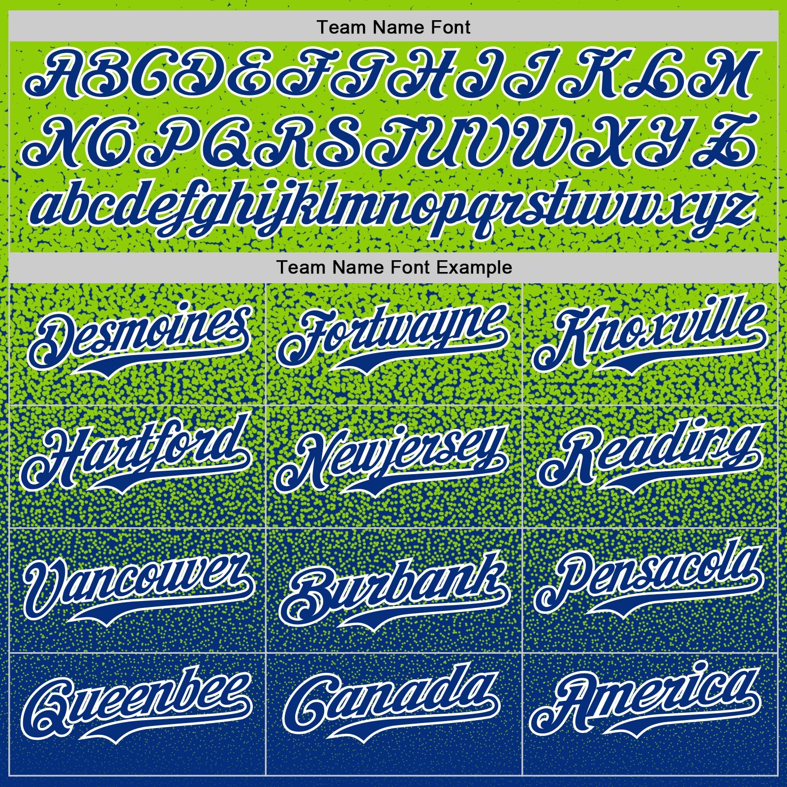 Custom Neon Green Royal-White Fade Fashion Speckle Authentic Baseball Jersey