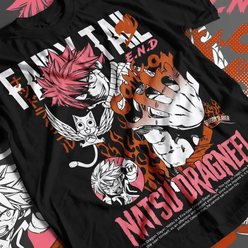 Fairy Tail Natsu Dragneel Gray Fullbuster Anime Unisex T-Shirt Tee ALL SIZES Hoodie, Sweatshirt | WearSparks.com