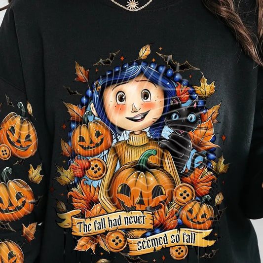 Fall Halloween Carline The Fall Never Seemed So Fall, Coraline Tee, Button Eyes shirt, Dreaming of Coraline, Coraline...