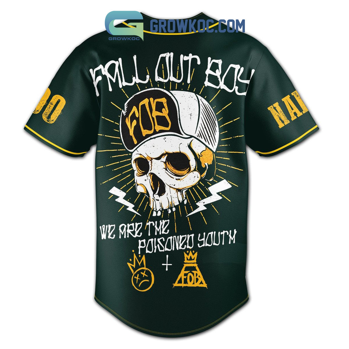 Fall Out Boy We Are The Poisoned Youtm Personalized Baseball Jersey