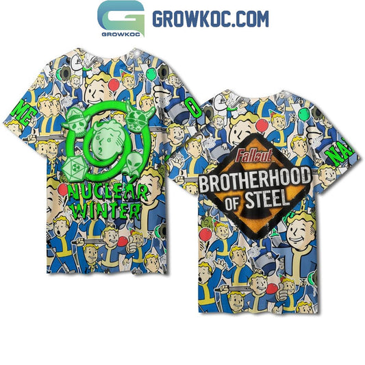 Fallout Nuclear Winter Brotherhood Of Steel Personalized Baseball Jersey