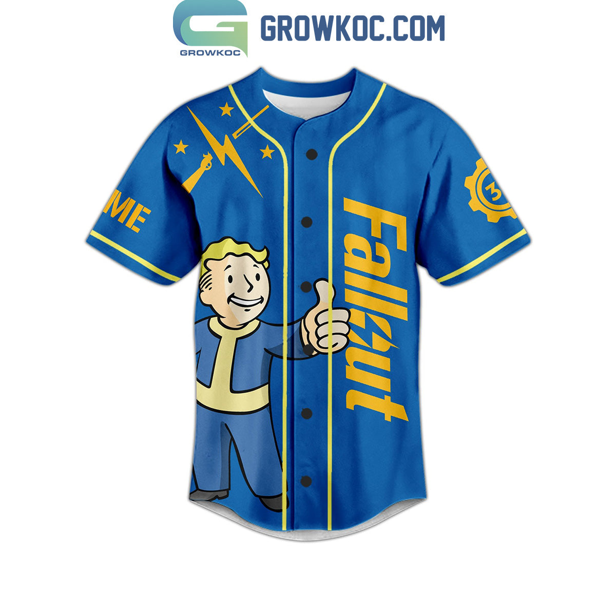 Fallout Surface Never Vault Forever Personalized Baseball Jersey