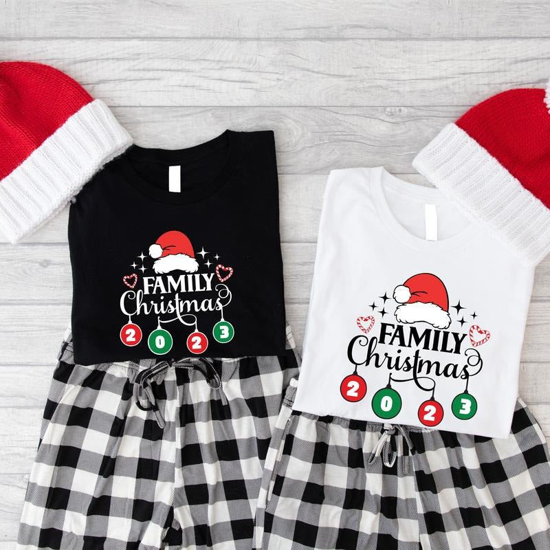 Family Christmas 2023 Shirt, Matching Family Christmas Tee, Winter Holiday With Big Family T-shirt, Cousin Christmas Gift...
