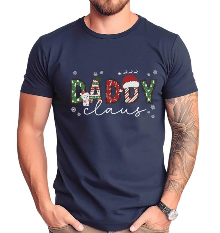 Family Christmas Shirt, Holiday Dad Tee, Unisex Short Sleeve Tee, Casual Clothing Hoodie, Sweatshirt | WearSparks.com
