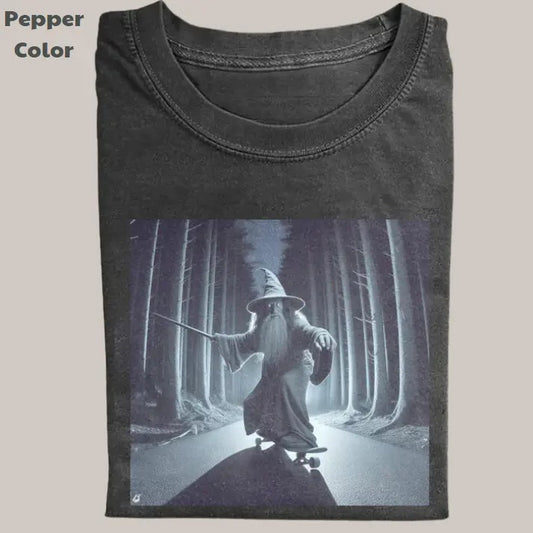 Fantasy Movie LotR Vintage Tee, Galdalf Skateboarding T-Shirt, Movie Graphic Tee, Unisex Meme Cringe Funny Dumb Shirts,...