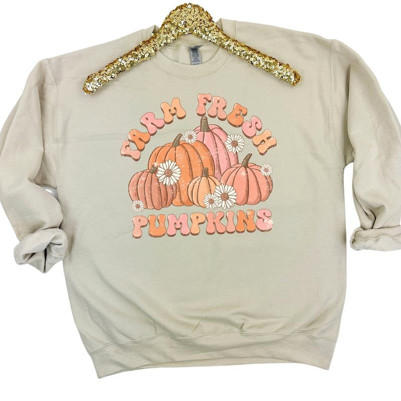Farm Fresh Pumpkins Sweatshirt 'NLB' T-Shirts, Hoodie | WearSparks.com
