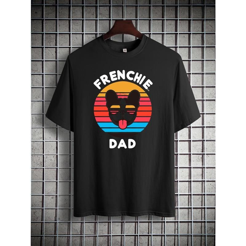 Fashion printed cotton short-sleeved T-shirt American fashion trend brand printed bottom shirt men's summer crew-neck...