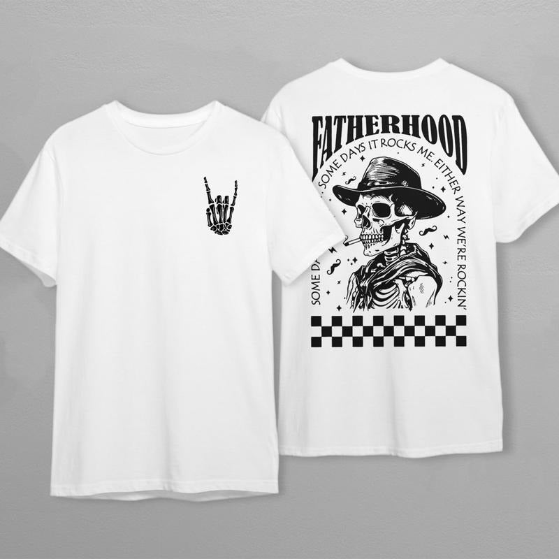 Fatherhood Sometimes I Rock It Sometimes It Rocks Me Shirt, Papa Shirt, Dad Shirt, Rocker Dad Gifts, Fathers Day Gift...